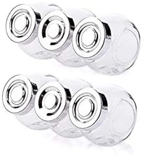 Generic 6pcs Mini Glass Candy Jar Small Jelly Bean Jar Food Storage 30ml 5.5x5x3.5 cm