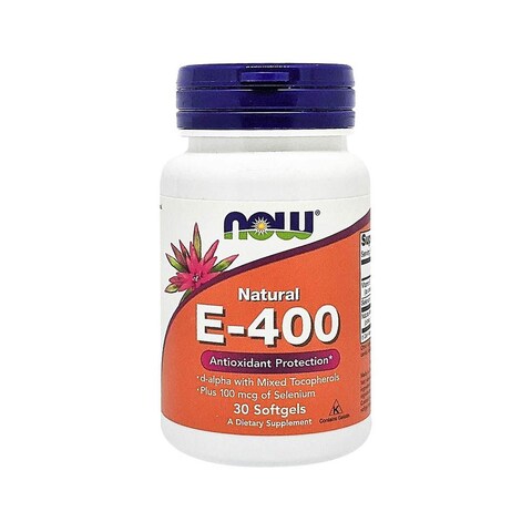 NOW Natural E-400 30 Softgels