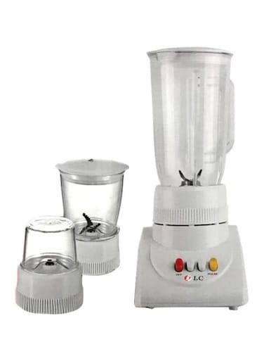 دي ال سي خلاط كهربائي 3 في 1، سعة 1 لتر - ابيض/ شفاف (DLC-39015)