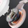 Meetion Stereo Gaming Headphones White Orange Lightweight Backlit HP021