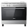 Midea 5 Burners Gas Cooker CME9060-C Silver 90x60cm
