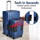 TACH Connectable 2 Pcs Luggage Set   20" &amp; 28" Spinner Luggage with TSA Locks   Hard Shell  Patented Built-In Connecting System Easily Links 6 Bags - Midnight Blue