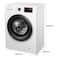 Hisense Front Loading Washing Machine 8kg WFPV8012EM White
