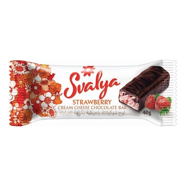 Svalya Strawberry Cream Cheese Chocolate Bar 40g