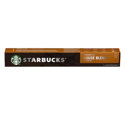 ستاربكس هاوس بليند لونغو  متوسط التحميص ​​من قهوة نسبريسو (10 كبسولات) 57 غرام