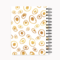 Loud Universe Spiral Notebook Gold Eggs Hard Cover Notebook with Premium High Quality Paper A5 Size