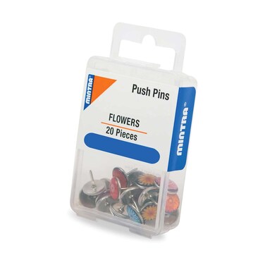 منترا دبابيس ضغط - شكل زهور - 20 دبوس