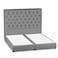 In House Lujin Linen Bed Frame - Queen - 200x140cm - Light Gray