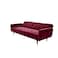 In House Montella 2 In 1 Sofabed Velvet Upholstered - Burgundy