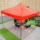 GO2CAMPS Gazebo 3x3 M-Camping Tent Canopy Pop Up Instant Shelter Sun Protection Shade for Outdoor Camping Picnics Beach Garden Sports Party-(Blue)