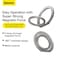 Baseus
Magnetic Metal Ring Holder For iPhone Stylish And Secure Finger Grip Stand Compatible With iPhone 12 13 14 15 Series Pro Pro Max Mini Easy To Attach Holder Made For MagSafe Accessory Silver