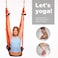 ULTIMAX Yoga Swing, Anti-Gravity Yoga Sling Hammock for Aerial Yoga Inversion Tool Antigravity Ceiling Hanging Yoga Sling-orange