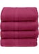 Princess 4-Piece Fast Absorbent Hand Towel Set, Fuschia Pink 40 X 70cm