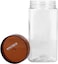 Royalford 900ml Crystalia Square Canister- Portable &amp; Stackable Design, Transparent Body With Tight Lid, Perfect For Preserving Snacks, Chocolate Bars, Coffee Beans, Cookies&amp;More, Rf10081