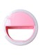 Generic - Portable Clip On Mini Selfie Ring Light Lamp For Smartphone Pink