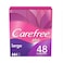 Carefree Plus Large Pantyliners (48 Pieces)