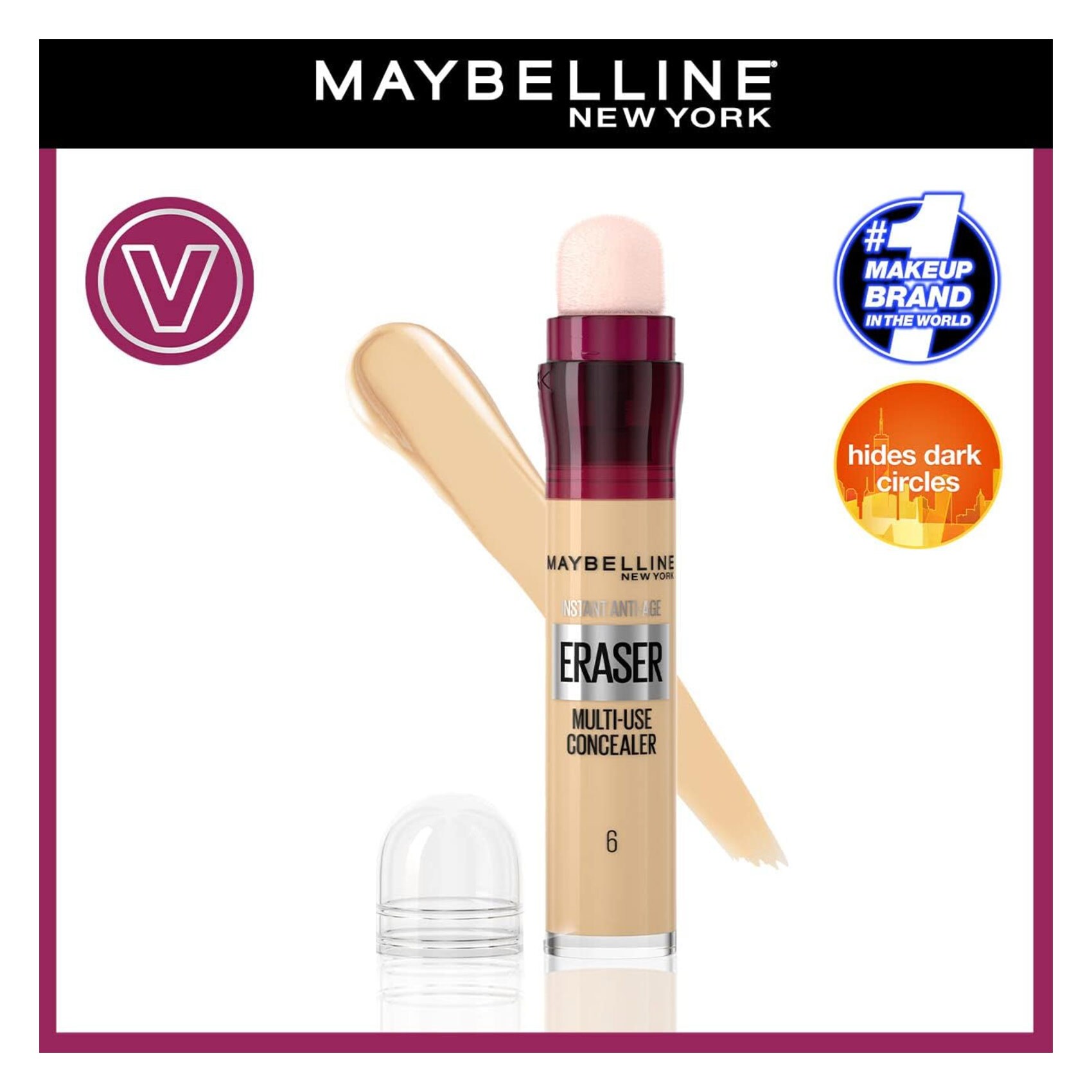 Maybelline Instant Age Rewind Concealer 06 Neutralizer Liquid Concealer Brightening Under Eye Coverage product thumbnail 2
