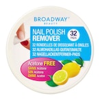 Buy Broadway Lemon Flavoured Nail Polish Remover Pads White 32 Pads in UAE