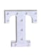 Generic Alphabet LED Letter Lights Light Up White Plastic Letters Standing Hanging T White 22X18X4.5centimeter