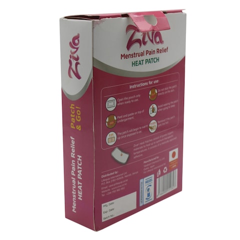 Ziva Menstrual Pain Relief Pat6Pk