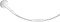 Hands-Free Headset With Microphone - White Single In-Ear Earphone with mic