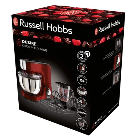 Russel Hobbs Desire 23480-56 Food Processor 1000W Kitchen Machine Silver/Brown 5L