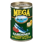 Buy Mega Sardines In Tomato Sauce 155g in Kuwait