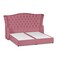 In House Taj Mahal Velvet Bed Frame - Single - 200x120 cm - Light Pink