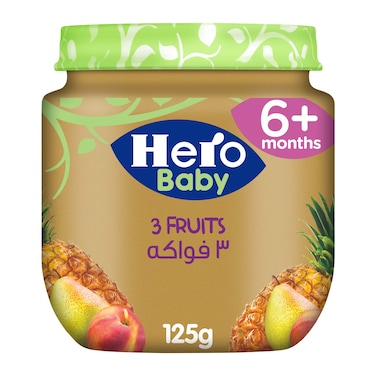 Hero Baby 3 Fruits Jar - 125 gram