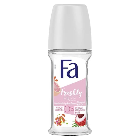 Fa Freshly Free Roll on Deodorant with Grapefruit and Lychee Scent - 50 ml