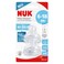 NUK  First Choice Plus Flow Control Silicone Teat SNK717 Clear 2 PCS