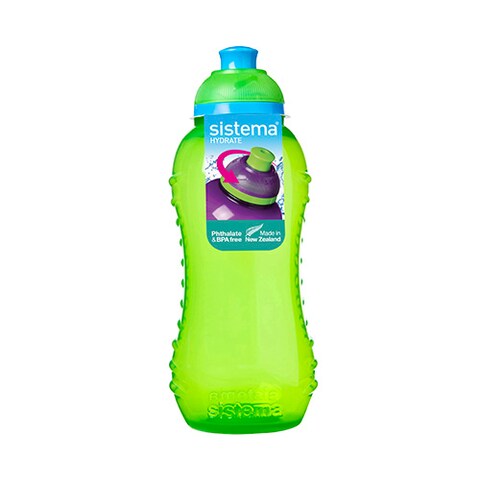 Sistema 330ml Squeeze Water Bottle Green