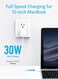 أنكر - PowerPort أتوم PD نوع C-1 USB شاحن حائط 30watts الأبيض
