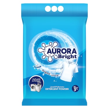 Aurora Bright Detergent Powder For Automatic Washing Machine Original 3kg