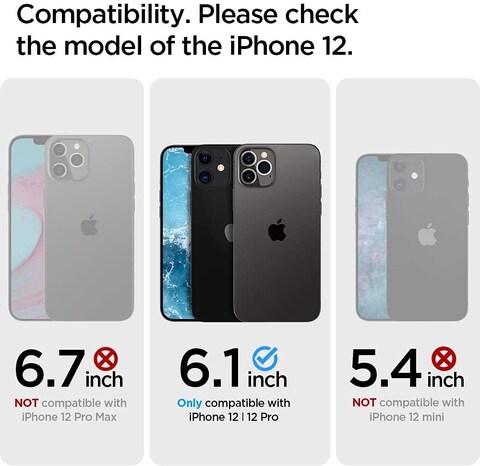 Spigen Crystal Flex designed for iPhone 12 case and iPhone 12 PRO case cover (6.1 inch) - Crystal Clear