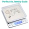 Krawn KW-46011 Accurate Digital Jewerly Scale from 0.01 to 500 Grams - White