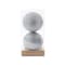 Christmas Magic Glitter Christmas Bauble 2-Pieces- 12 cm Diameter- Silver