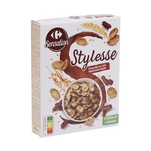 Buy Carrefour Stylesse Cereal Milk Chocolate 300g Online | Carrefour Qatar