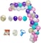Lovely Vipgirl Diy Balloon Arch &amp; Garland Kit, 113Pcs Party Balloons Decoration Set, Gold Confetti Balloons &amp; Blue Pink White Purple