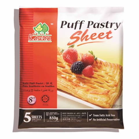 Kawan 8&rdquo; Puff Pastry Sheets 850G