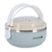 Royalford 700ml Single Layer Round Lunch Box, Leak-Proof &amp; Airtight Lid Food Storage Container, High-Quality Stainless Steel Inner, Portable And Dishwasher, Microwave Safe