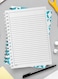 Lowha Spiral Notebook With 60 Sheets And Hard Paper Covers With Seamless Design, For Jotting Notes And Reminders, For Work, University, School