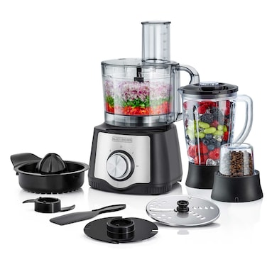 Black &amp; Decker Food Processor FX650-B5, 1.5 L, 600 W, Cord Storage, Black