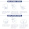 Generic-Blue Pinched Nerve Neck Stretcher Cervical Traction Device 3 Tube Quick Inflate Neck Stretcher Collar Instant Pain Relief for Chronic Neck and Shoulder Pain
