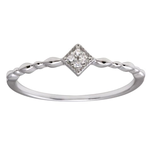 GLITTERS SILVER RING 2.80