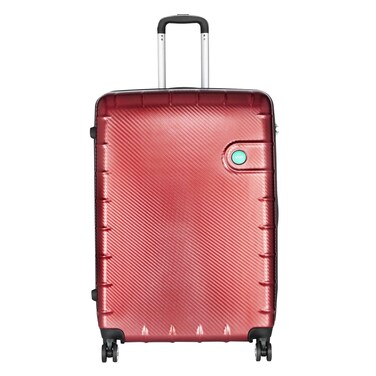 VIP Lisbon 4 Wheel Hard Luggage Bag Large 33x57x79.5cm Red