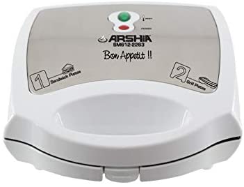 Arshia SM612 2 In 1 Sandwich Maker (W)(4Set/Ctn)