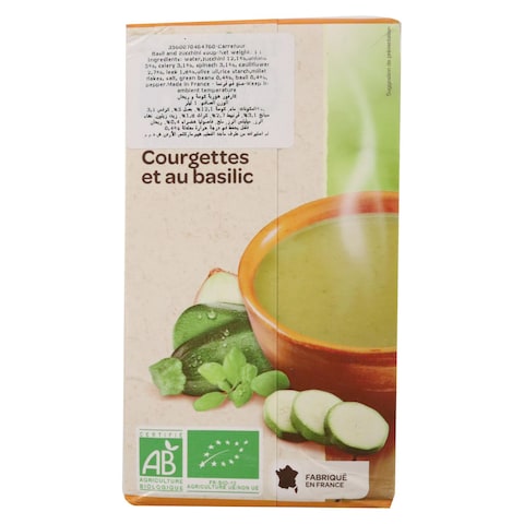 Carrefour Bio Velout&eacute; Soup With Zucchini And Basil 1L