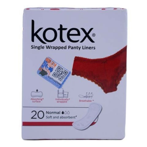 Kotex Panty Liners Ind. Wrapped 20S