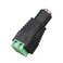 Generic-Black Power Adapter Female Connector Plug for LED Strip Light